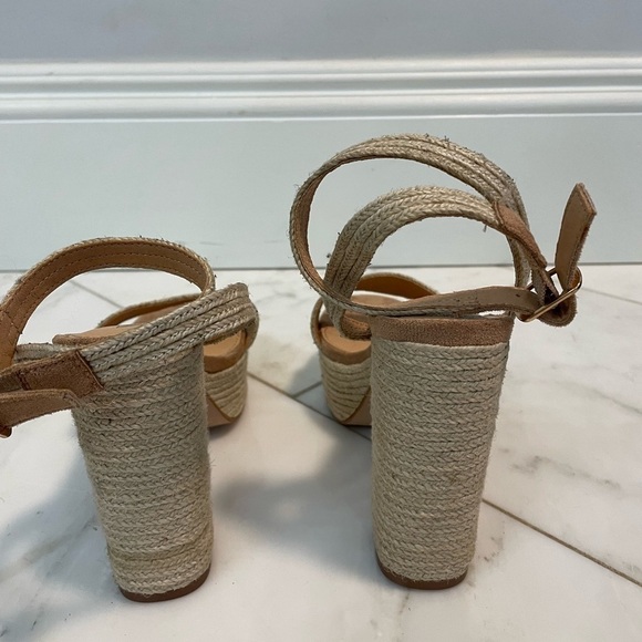 Vici natural fiber ankle wrap platform heel size 7.5 - Picture 7 of 10